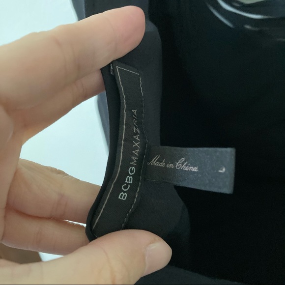 BCBGMAXAZRIA Silk Fringe Dress Tunic with Black - Picture 7 of 10